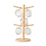 BOROCUPS Bögrekészlet bambusz tartóval - Image 3