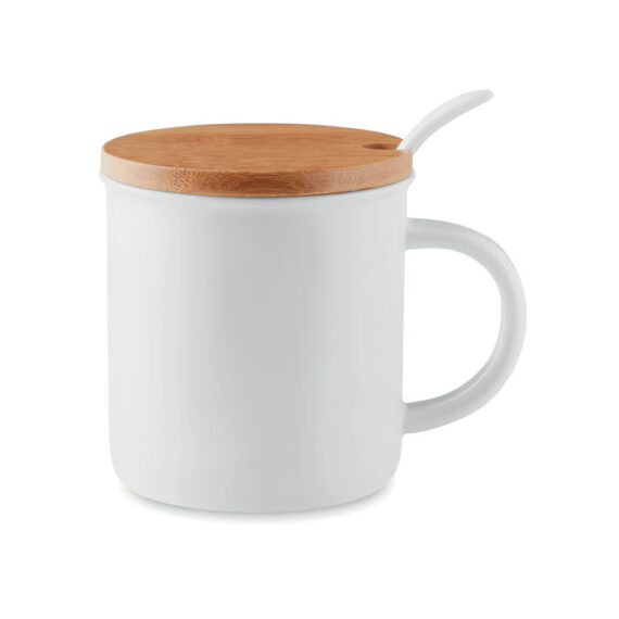 KENYA Porcelánbögre kanállal